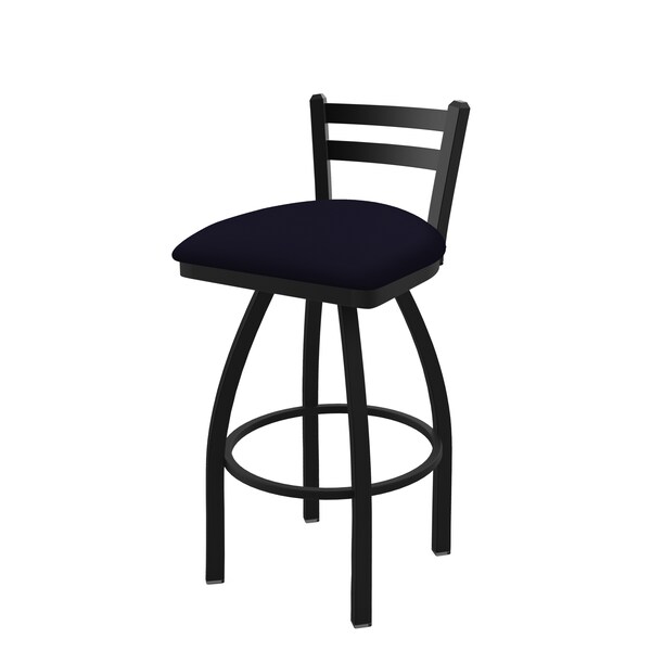 25" Low Back Swivel Counter Stool, Black Wrinkle, Canter Twilight Seat